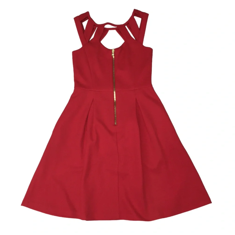 Betsey Johnson Red Cage Top Party Event Dress - Women’s 2 - Picture 9 of 14